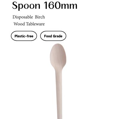 Birch Wooden Finis Spoon – 160mm Dinner Spoon