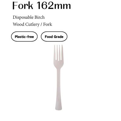 Birch Wooden Roman Fork – 162mm